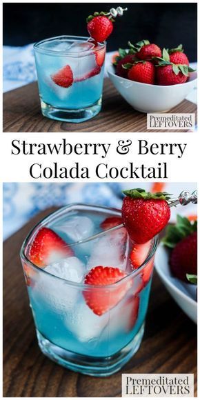 Strawberry & Berry Colada Cocktail 