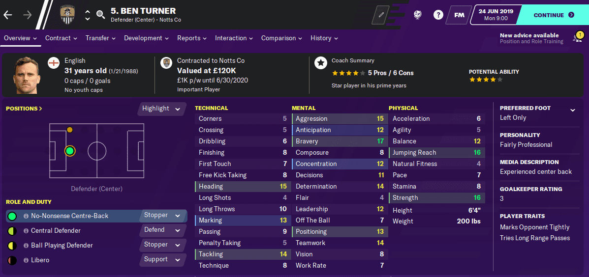Vanarama National Players FM20 Ben Turner Vanarama National Players FM20 Ben Turner