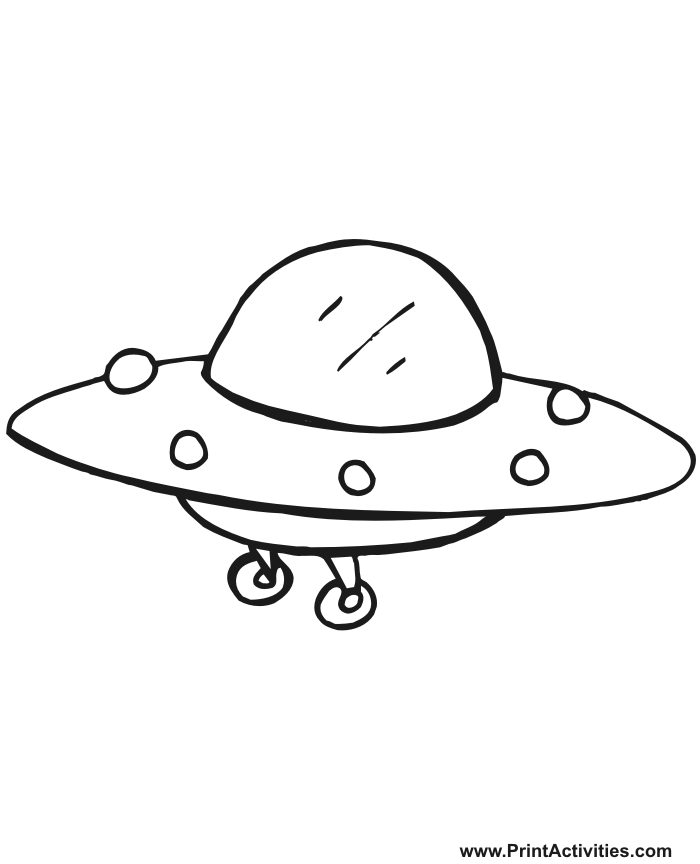 ufo coloring pages for kids - photo #1