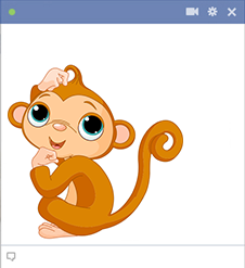 Monkey Facebook Sticker