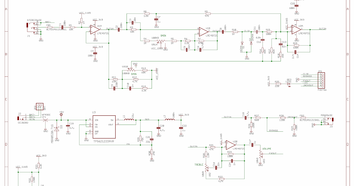Rezzonics: Klon 3v3 Clone: Schematics and PCB layout