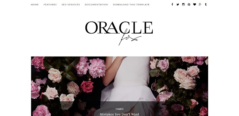 Oracle Free Blogger Template