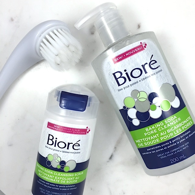 Bioré Baking Soda Pore Cleanser and Cleansing Scrub A quick review