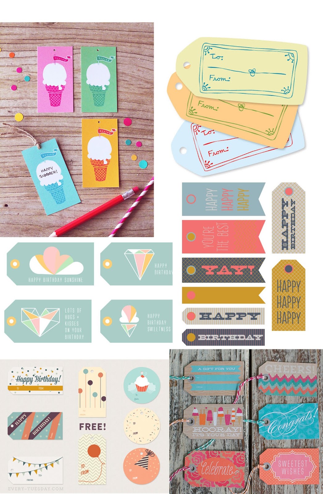 TELL FREE PRINTABLE BIRTHDAY TAGS Tell Love And Party