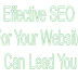 Effective SEO For Your Website Can Lead You