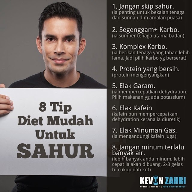 8 Tip Diet Mudah Untuk Sahur