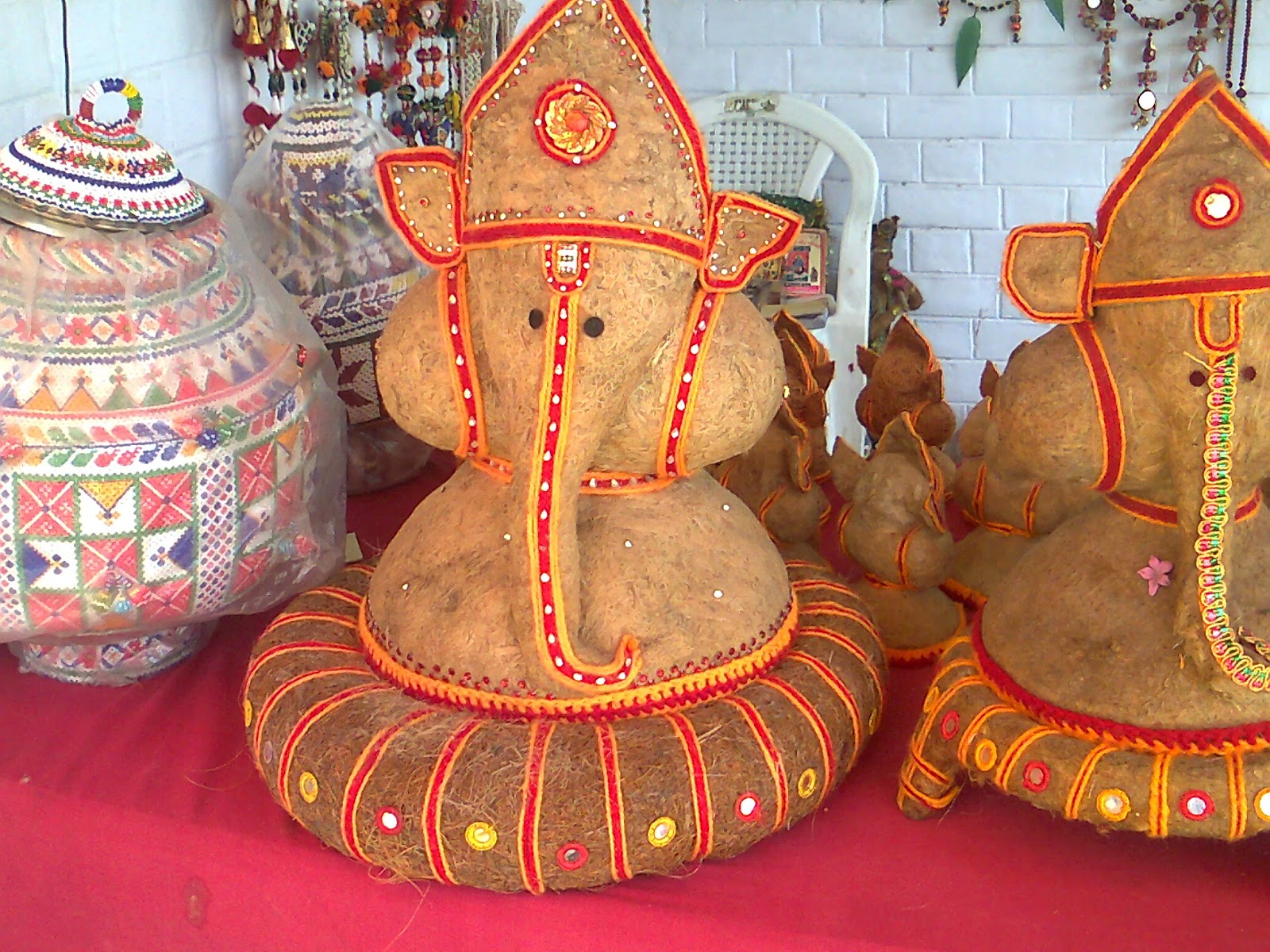 eco friendly ganesh idol making at home Green Ahmedabad