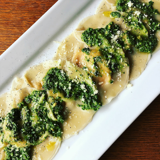 Butternut Squash Ravioli With a Kale Spinach Pesto and An Update