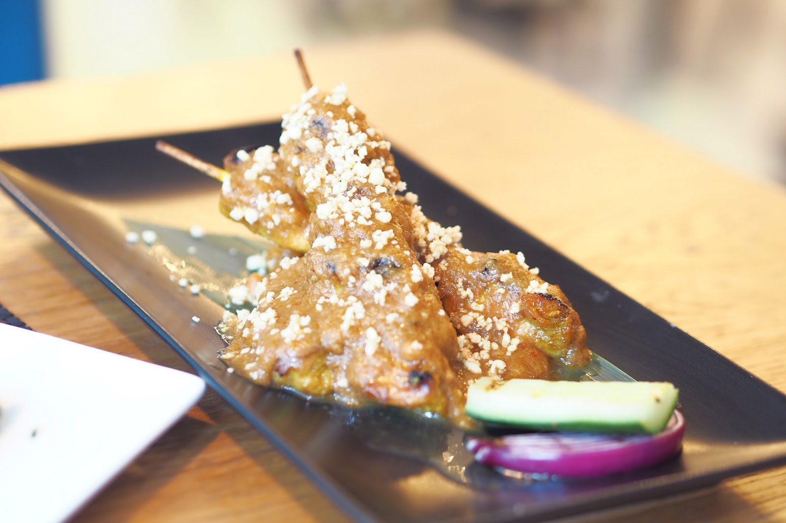 skewered chicken with coconut