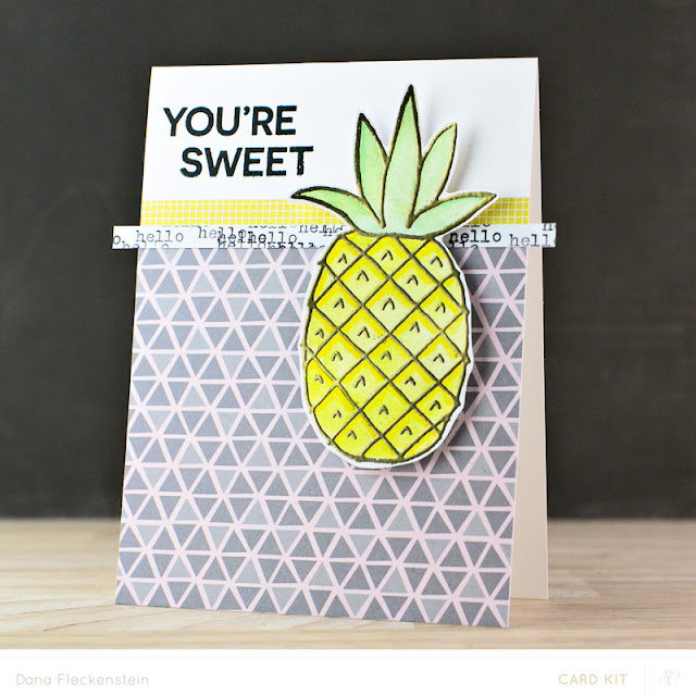 You're Sweet card by @pixnglue #studiocalico #papercrafting