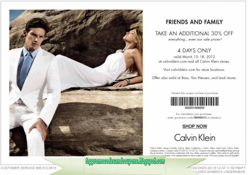 Free Promo Codes and Coupons 2020 Calvin Klein Coupons