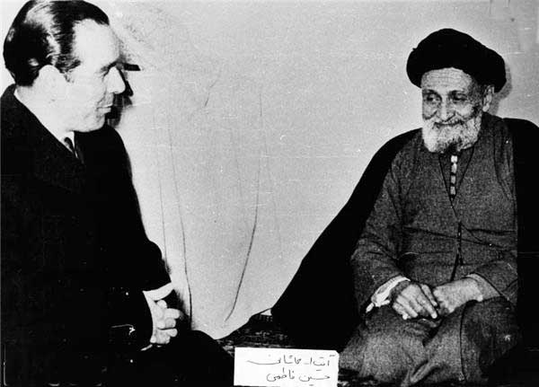 آیت الله سید ابوالقاسم کاشانی و دکتر سید حسین فاطمی