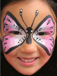 butterfly face painting paint makeup designs faces step pink paintings animal simple butterflies mariposa popular decorating schminken halloween ontwerpen cheek