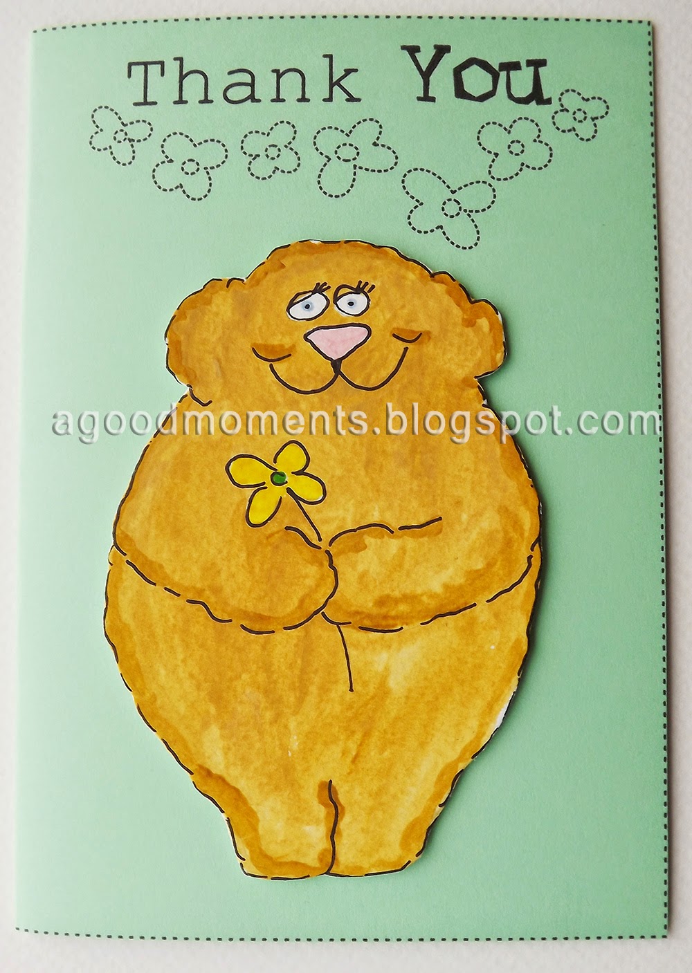 good moments: Cute Bear Thank You Cards