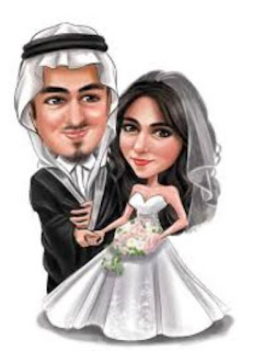 Gambar Karikatur Wedding Arab 