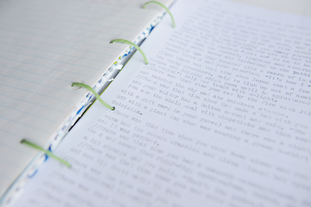 Paper Raindrops Finished art journal & book binding DIY!