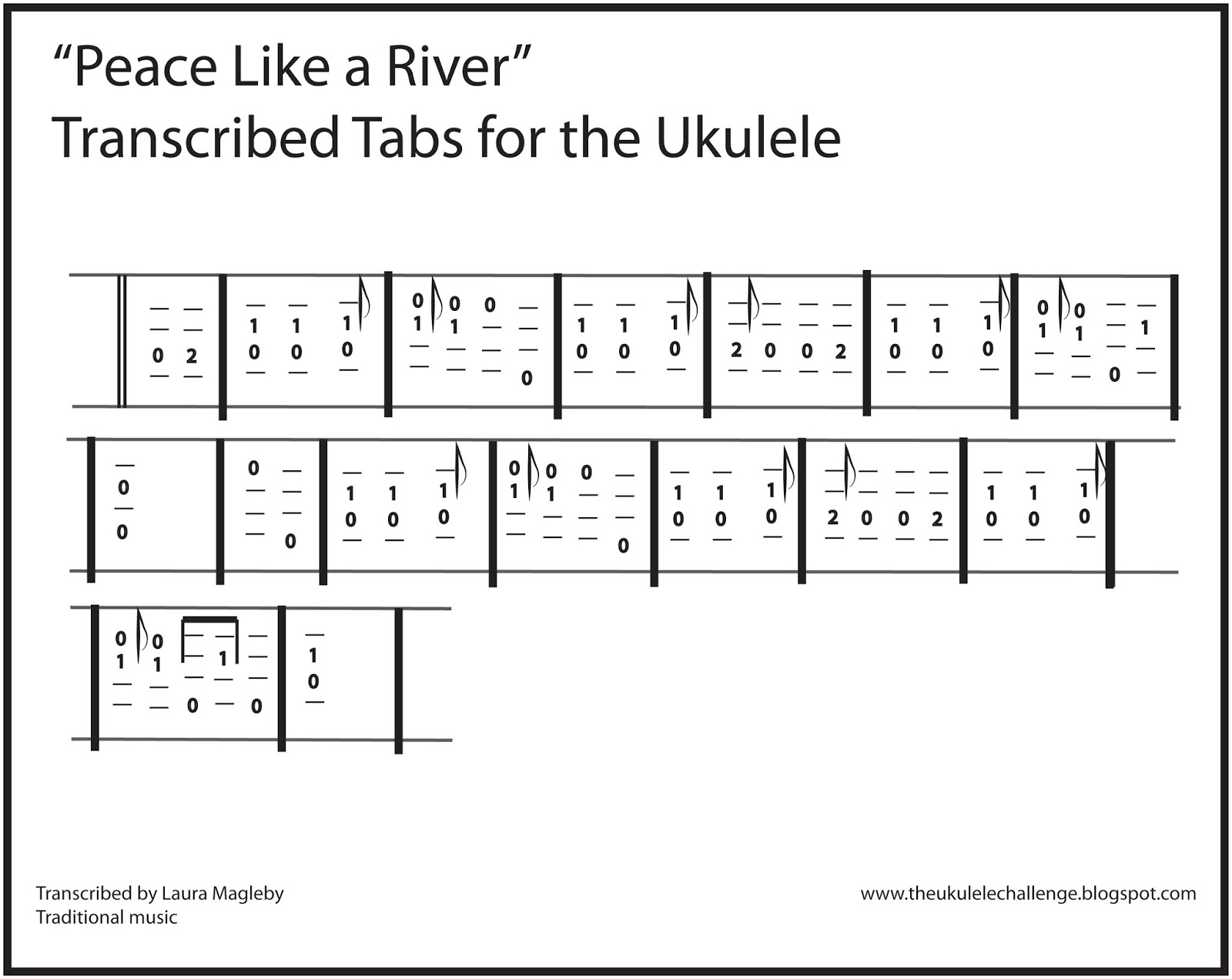The Ukulele Challenge Peace Like a River
