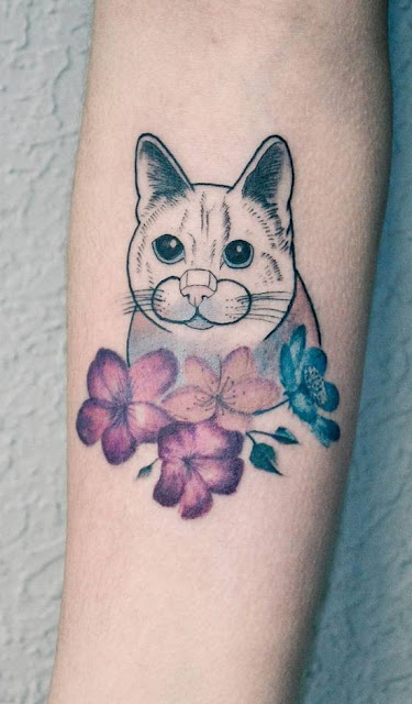 Tatuagens femininas de gatos Tatuagens femininas de gatos