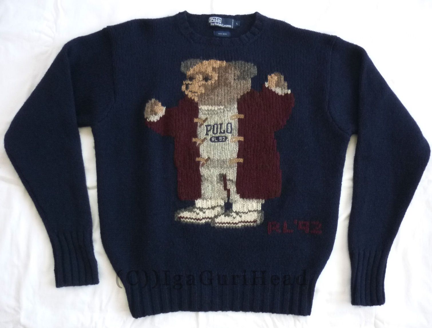 polo bear sweater ebay