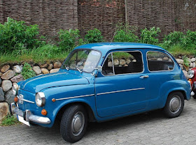 Giacosa's Fiat 600 was a bigger version of the Fiat 500 but with space for four adults and some luggage