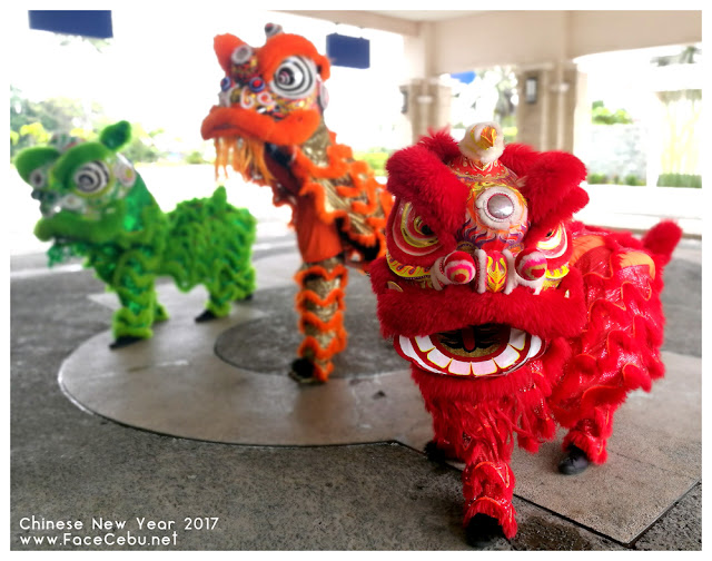 Lion Dance at the main entrance of Waterfront Airport Hotel and Casino Lion Dance at the main entrance of Waterfront Airport Hotel and Casino