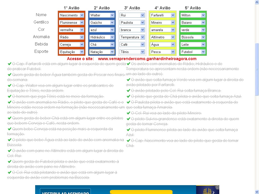 Pacientes no ortopedista Resolução problema de logica nivel fácil  #rachacuca #problemadelogicatipotestedeeinsten Resposta solução desafio  teste de einsten – Lógica no mundo sem lógica