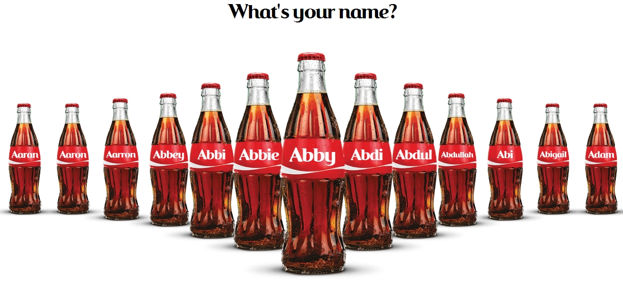 News: Coca-Cola Offers New Personalized Bottles of Coke | Brand Eating