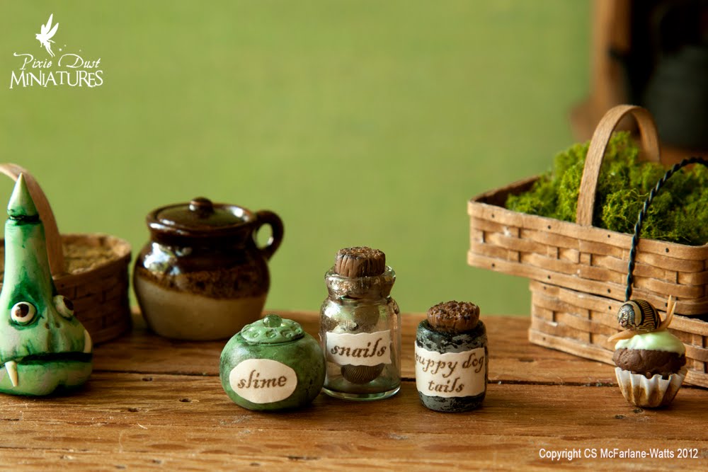 Pixie Dust Miniatures Slime, snails and Puppy dog tails