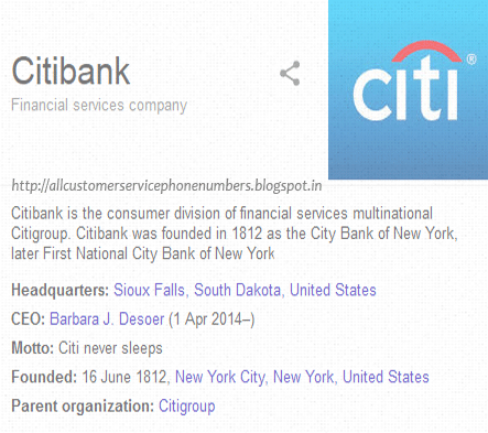 Customer Service Citibank Monte
