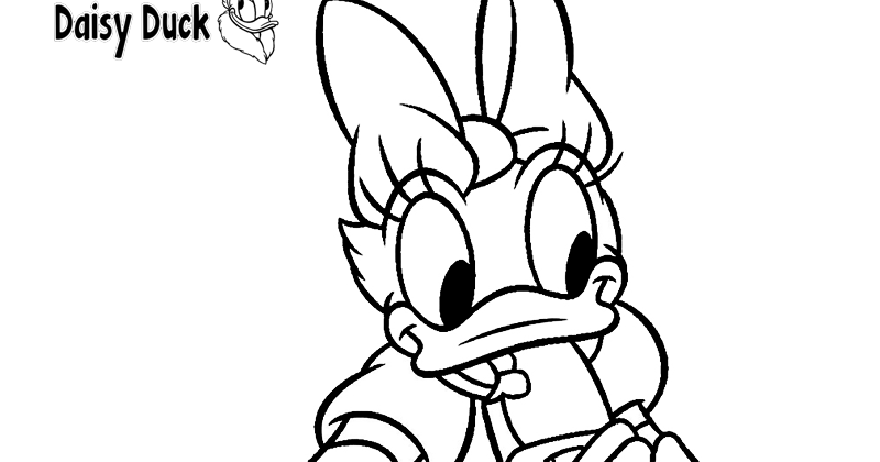 daisy duck bow coloring pages - photo #32