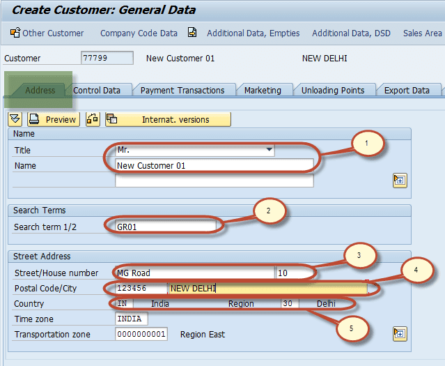 SAP FICO Central How to Create a Customer Master Data