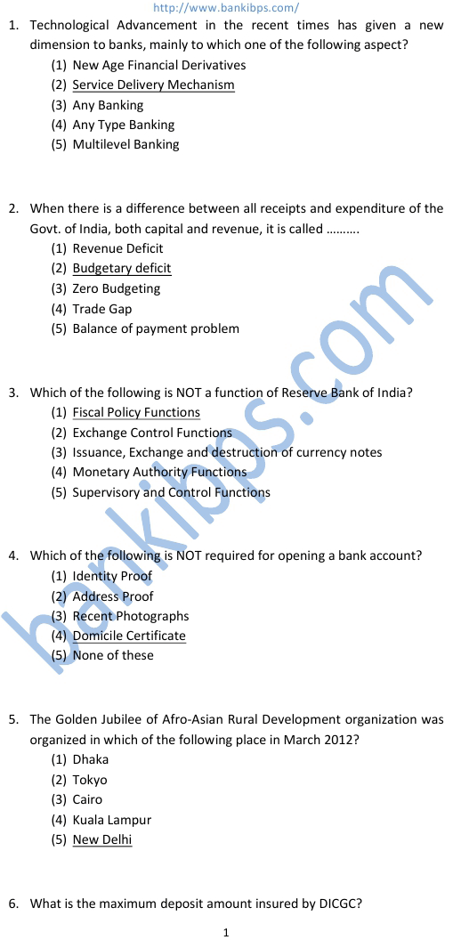 ibps solved question paper
