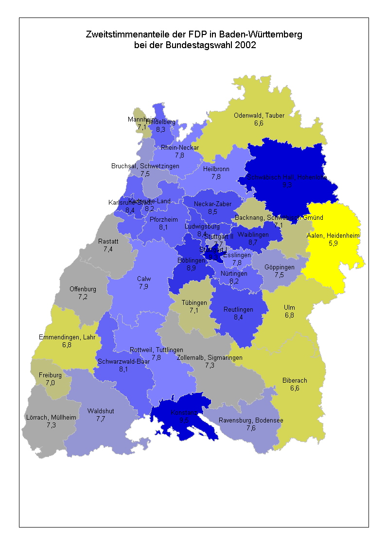 Baden-Württemberg Karte / BADEN-WÜRTTEMBERG. - Karte. "Königreich