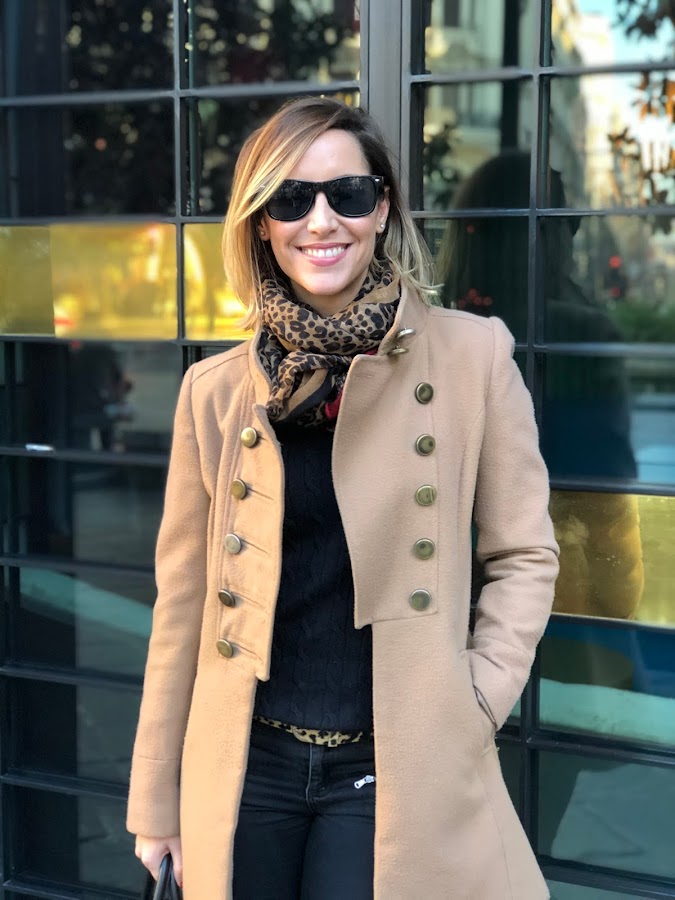 Fitness And Chicness-Black Camel and Animal Print Look-3