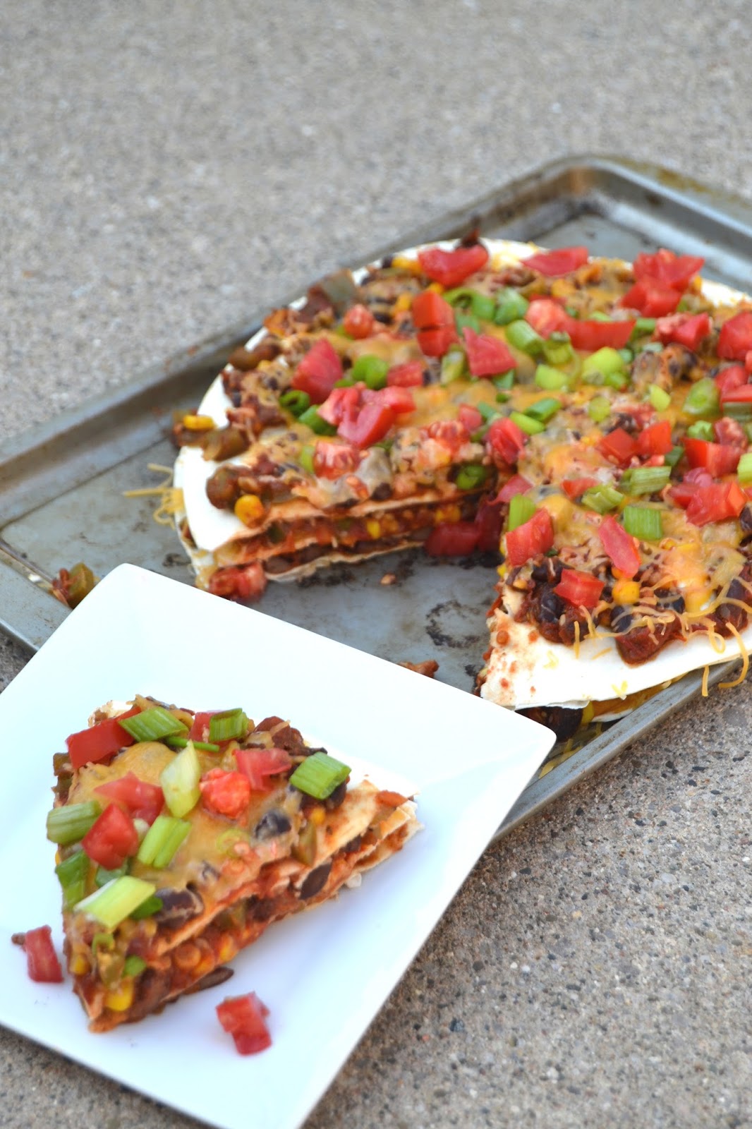 Vegetable Black Bean Tortilla Stack The Nutritionist Reviews