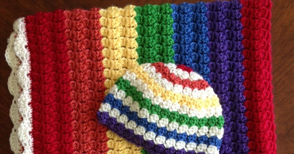 Illuminate Crochet: Colors! Rainbow Baby Blanket and Hat Set