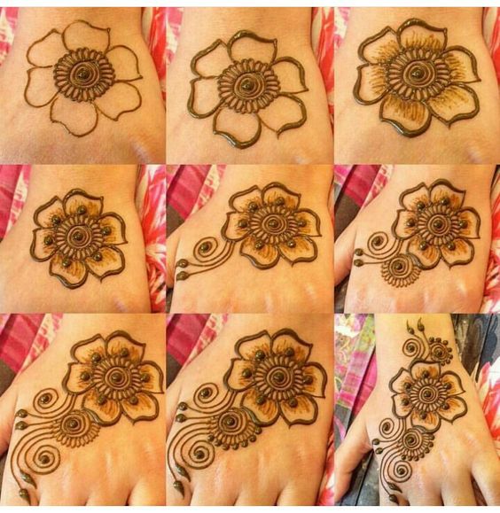 20 Step By Step Mehndi Designs For Beginners Bling Sparkle