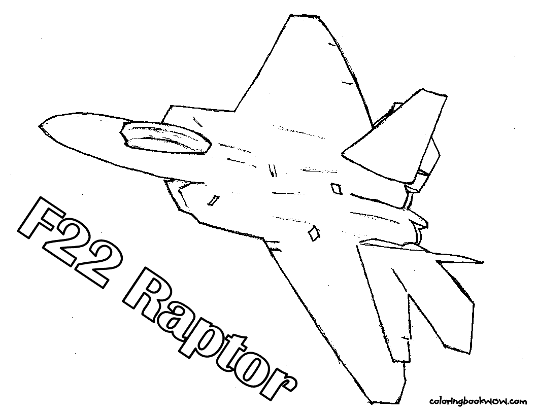 f 22 raptor coloring pages - photo #21