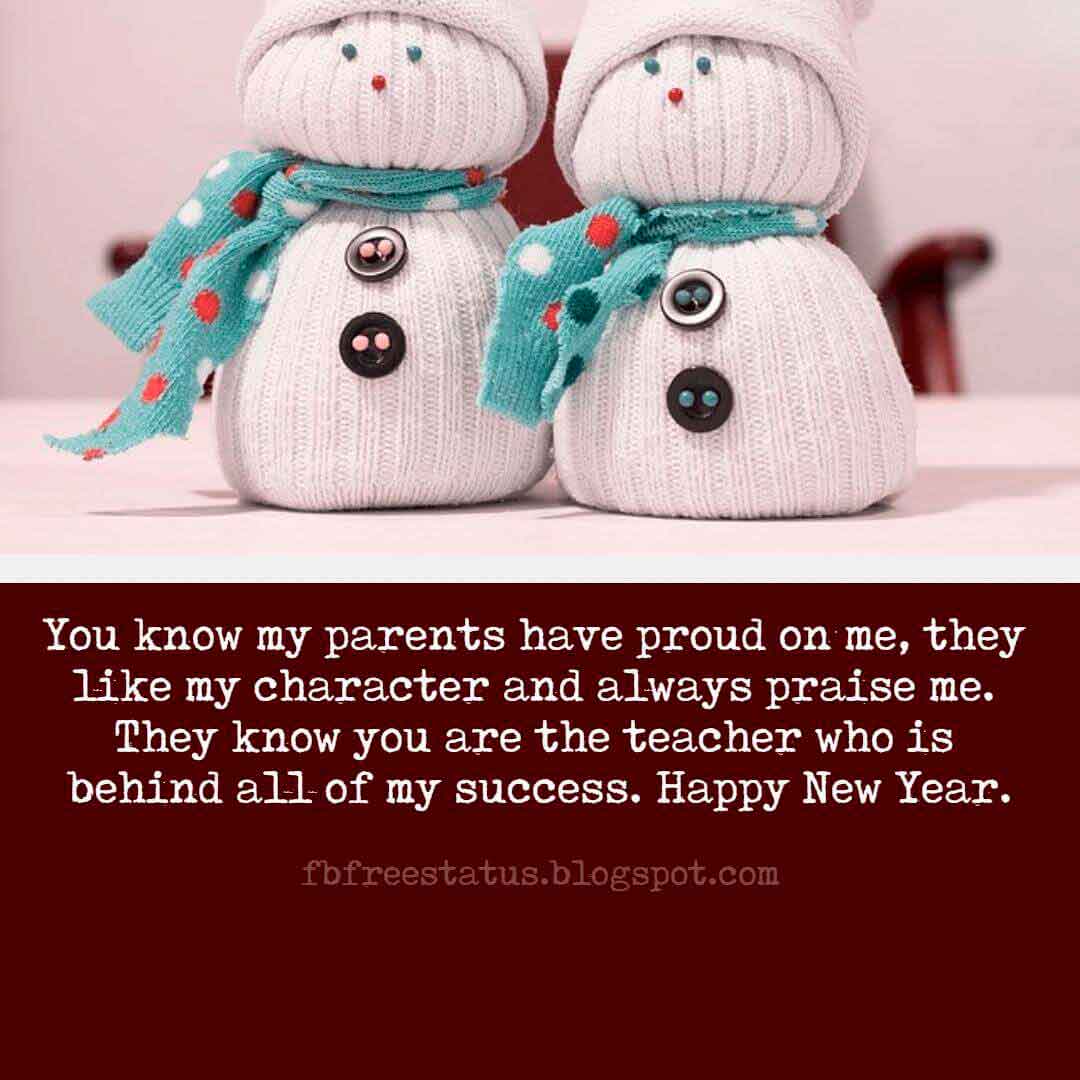 Happy new year 2019 wishes quotes for teacher impressive Happy New Year Wishes For Teacher With Images Pictures