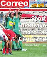 Sport Huancayo mato al Cienciano