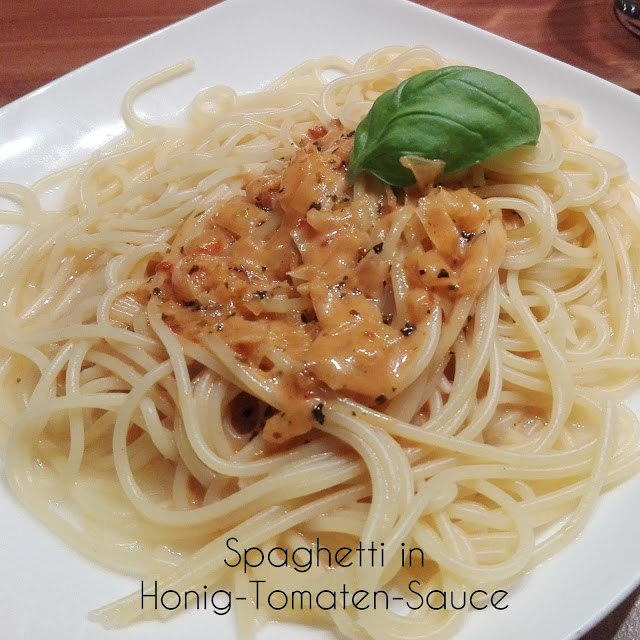 [Food] Spaghetti in Honig-Tomaten-Sauce