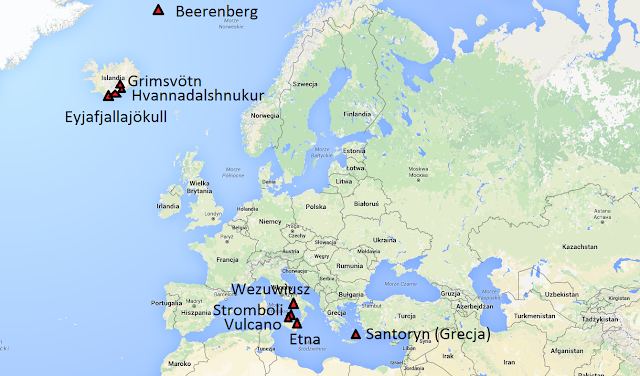 Wulkany w Europie