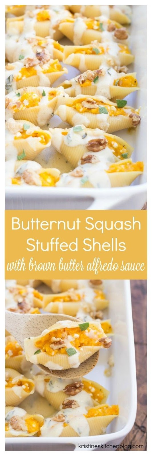 Secret Butternut Squash Stuffed Shells with Brown Butter Alfredo Sauce Secret Butternut Squash Stuffed Shells with Brown Butter Alfredo Sauce