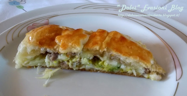 Strudel salato di Verza Salsiccia e Asiago
