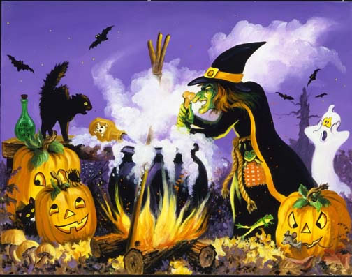 Halloween Wallpaper: Witch Brew