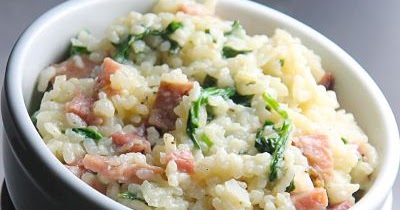 See Aimee Cook: Ham and Spinach Oven Risotto