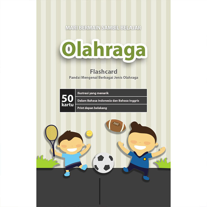 Flash Card Makanan Olah Raga