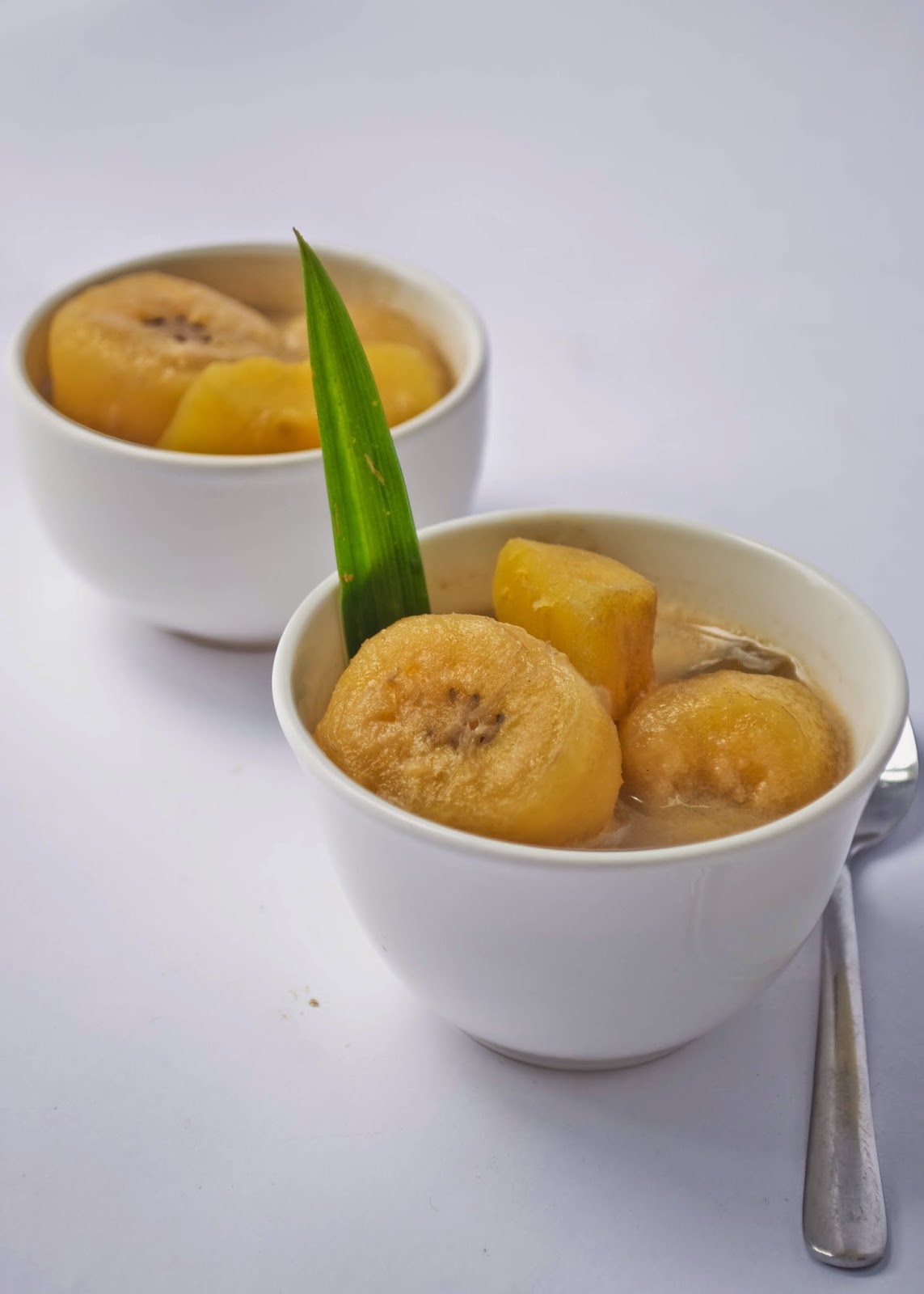 Stewed banana compote with coconut milk recipe