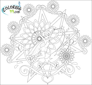 art tinkerbell coloring pages