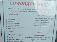lowongan kerja Asisten manager, supervisor, marketing, staff lowongan kerja Asisten manager, supervisor, marketing, staff